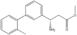 METHYL (3S)-3-AMINO-3-[3-(2-METHYLPHENYL)PHENYL]PROPANOATE 结构式