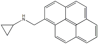 (1S)CYCLOPROPYLPYRENYLMETHYLAMINE 结构式