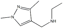 (1,3-DIMETHYL-1H-PYRAZOL-4-YLMETHYL)-ETHYL-AMINE 结构式