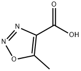 5-甲基-1,2,3-噁二唑-4-羧酸 结构式