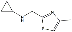 CYCLOPROPYL-(4-METHYL-THIAZOL-2-YLMETHYL)-AMINE 结构式