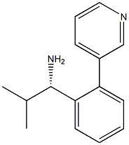 (1S)-2-METHYL-1-(2-(3-PYRIDYL)PHENYL)PROPYLAMINE 结构式