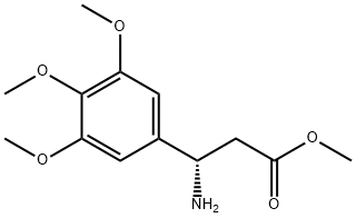 METHYL (3S)-3-AMINO-3-(3,4,5-TRIMETHOXYPHENYL)PROPANOATE 结构式