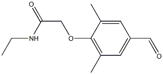 N-ETHYL-2-(4-FORMYL-2,6-DIMETHYLPHENOXY)ACETAMIDE 结构式