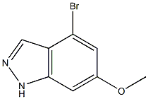 4-BROMO-6-METHOXYINDAZOLE 结构式