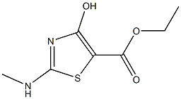 4-Hydroxy-2-methylaminothiazole-5-carboxylic acid ethyl ester 结构式