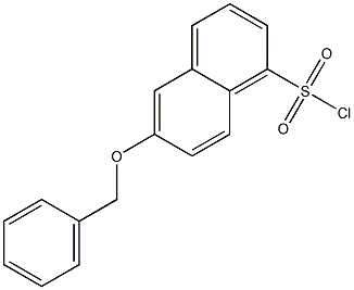 6-Benzyloxy-naphthalene-1-sulfonyl chloride 结构式