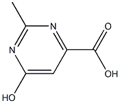 6-HYDROXY-2-METHYL-PYRIMIDINE-4-CARBOXYLIC ACID 结构式