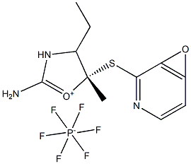 S-(1-氧代-2-吡啶)巯基-1,3-二甲基丙基脲六氟磷酸盐 结构式