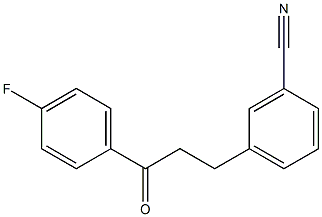 4'-FLUORO-3-(3-CYANOPHENYL)PROPIOPHENONE 结构式