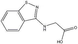 (1,2-Benzisothiazol-3-ylamino)acetic acid 结构式