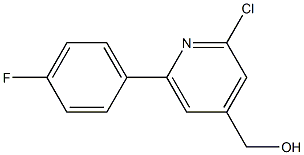 (2-CHLORO-6-(4-FLUOROPHENYL)PYRIDIN-4-YL)METHANOL 结构式
