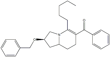 (2R,9R)-(2-BENZYLOXY-5-PENTYL-1,2,3,7,8,8A-HEXAHYDROINDOLIZIN-6-YL)PHENYLMETHANONE 结构式