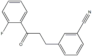 3-(3-CYANOPHENYL)-2'-FLUOROPROPIOPHENONE 结构式