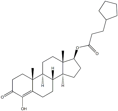 4-HYDROXYTESTOSTERONE CYPIONATE 结构式