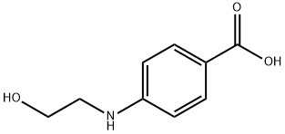 4-[(2-羟乙基)氨基]苯甲酸 结构式