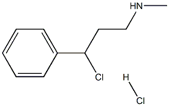 N-甲基-3-氯-3-苯丙胺盐酸盐 结构式