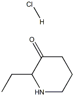 2-ETHYL-PIPERIDIN-3-ONE HYDROCHLORIDE 结构式