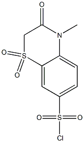 7-CHLOROSULFONYL-4-METHYL-3-OXO-1,4-BENZOTHIAZINE 1,1-DIOXIDE 结构式