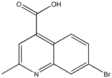 7-溴-2-甲基喹啉-4-羧酸 结构式