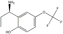 2-((1R)-1-AMINOPROPYL)-4-(TRIFLUOROMETHOXY)PHENOL 结构式