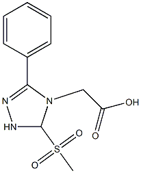 (5-METHANESULFONYL-3-PHENYL-1,5-DIHYDRO-[1,2,4]TRIAZOL-4-YL)-ACETIC ACID 结构式