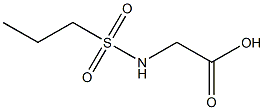 [(PROPYLSULFONYL)AMINO]ACETIC ACID 结构式