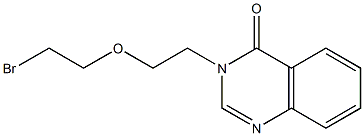 3-[2-(2-Bromo-ethoxy)-ethyl]-3H-quinazolin-4-one 结构式