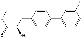 METHYL (2R)-2-AMINO-3-[4-(3-FLUOROPHENYL)PHENYL]PROPANOATE 结构式