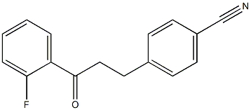 2'-FLUORO-3-(4-CYANOPHENYL)PROPIOPHENONE 结构式
