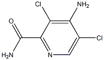 4-AMINO-3,5-DICHLOROPYRIDINE-2-CARBOXAMIDE 结构式