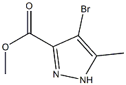 4-溴-5-甲基-3-吡唑甲酸甲酯 结构式