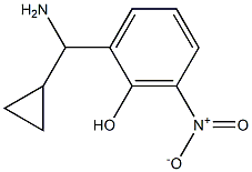 2-((1R)AMINOCYCLOPROPYLMETHYL)-6-NITROPHENOL 结构式