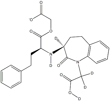 苯那普利拉-D5 结构式