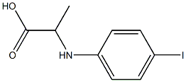 2-(4-IODO-PHENYLAMINO)-PROPIONIC ACID 结构式