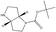 (3AS,6AS)-TERT-BUTYL HEXAHYDROPYRROLO[3,2-B]PYRROLE-1(2H)-CARBOXYLATE 结构式