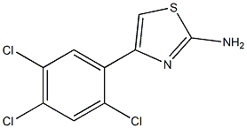 4-(2,4,5-三氯苯基)-1,3-噻唑-2-胺 结构式