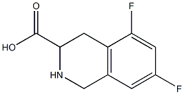 5,7-DIFLUORO-1,2,3,4-TETRAHYDROISOQUINOLINE-3-CARBOXYLIC ACID 结构式