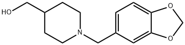 (1-BENZO[1,3]DIOXOL-5-YLMETHYLPIPERIDIN-4-YL)METHANOL 结构式