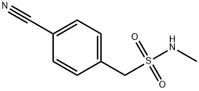 1-(4-氰基苯基)-N-甲基甲磺酰胺 结构式