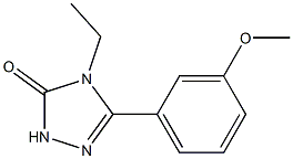 4-ETHYL-5-(3-METHOXY-PHENYL)-2,4-DIHYDRO-[1,2,4]TRIAZOL-3-ONE 结构式