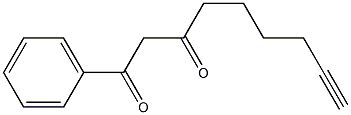 1-PHENYLNON-8-YNE-1,3-DIONE 结构式