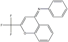 N-[2-TIFLUOROMETHYL-4H-CHROMENE-4-YLIDENE]ANILINE 结构式