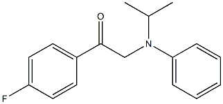 N-(4-FLUOROBENZOYLMETHYL)-N-ISOPROPYLANILINE 结构式