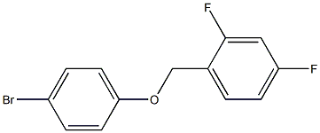 4-Bromophenyl-(2,4-difluorobenzyl)ether 结构式