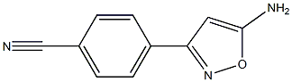 4-(5-AMINO-ISOXAZOL-3-YL)-BENZONITRILE 结构式