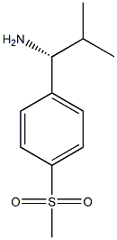 1-((1R)-1-AMINO-2-METHYLPROPYL)-4-(METHYLSULFONYL)BENZENE 结构式