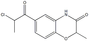 6-(2-氯丙酰基)-2-甲基-2H-苯并[B][1,4]噁嗪-3(4H)-酮 结构式
