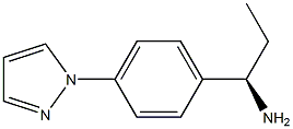 (1R)-1-(4-Pyrazolylphenyl)propylamine 结构式