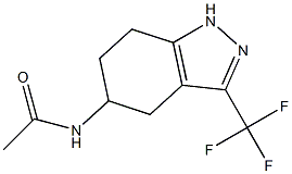 N-(4,5,6,7-TETRAHYDRO-3-TRIFLUOROMETHYL-1H-INDAZOL-5-YL)ACETAMIDE 结构式